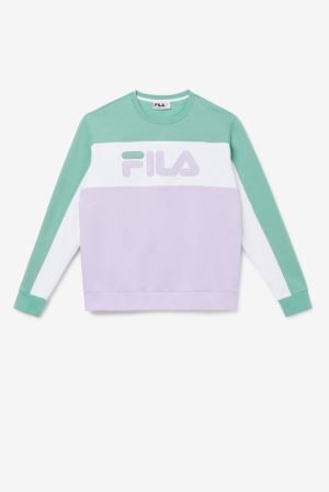 FILA Lesner Fleece Crew Tracksuits White,Mens Clothing | CA.OXIMPU680